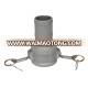 Aluminium Cam and groove coupling